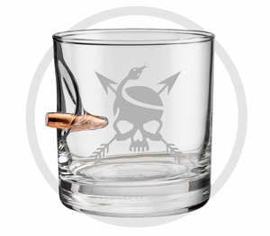 GRS Skull .308 Whiskey Glass—Made in America