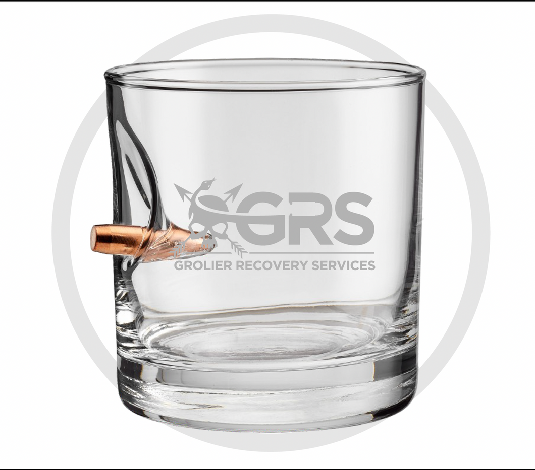 Grolier Recovery Services .308 Whiskey Glass—Made in America
